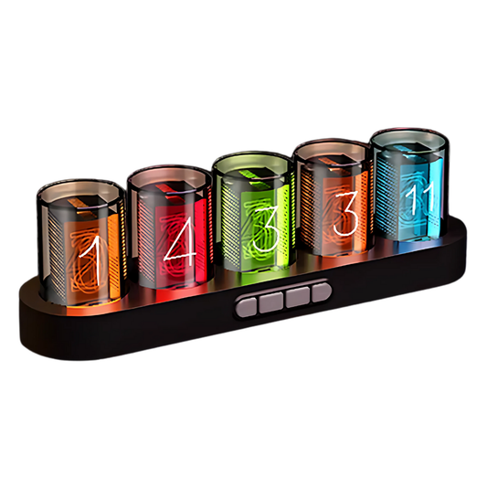 Reloj Digital de Tubos Nixie con Iluminación RGB