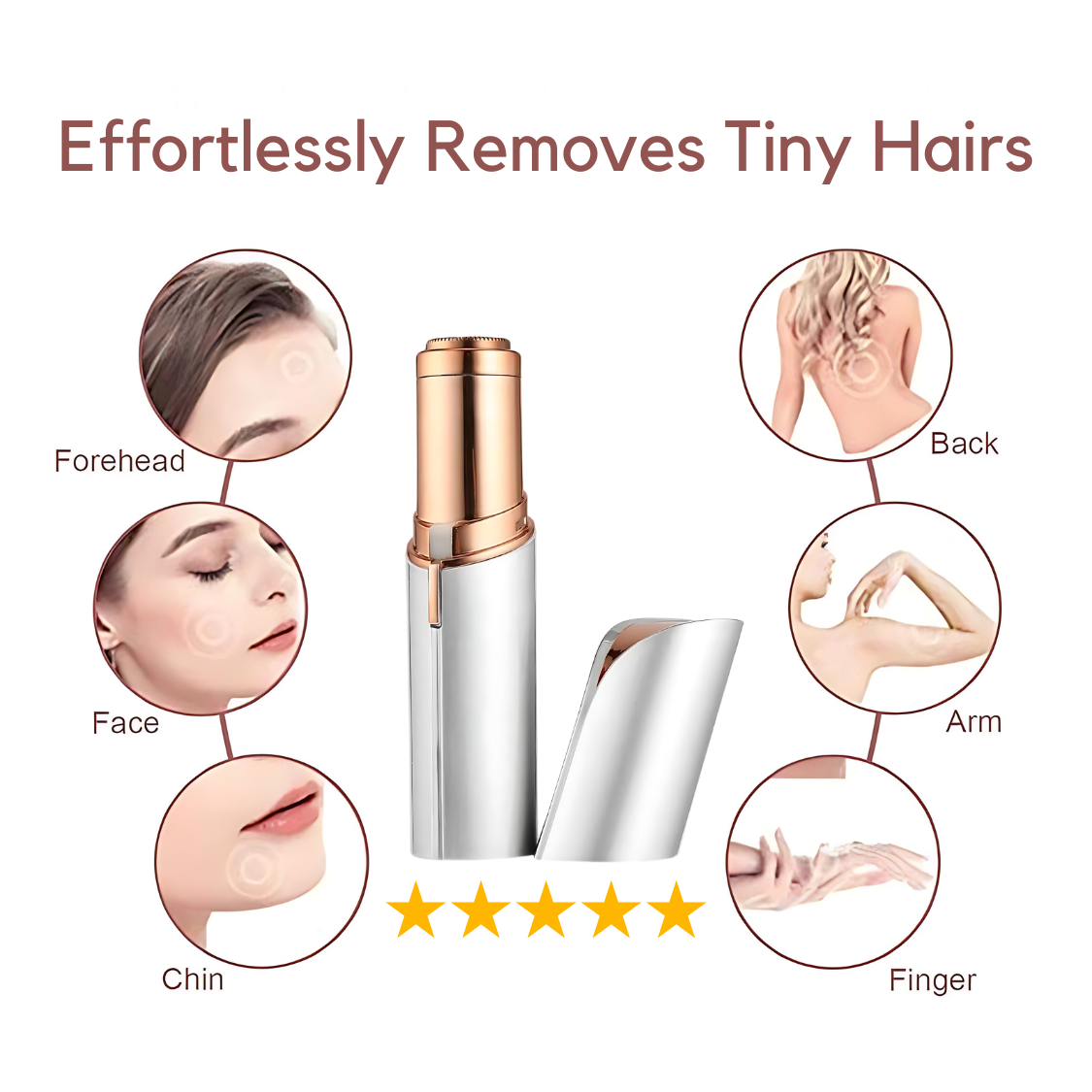 Mini Depiladora Facial Portátil