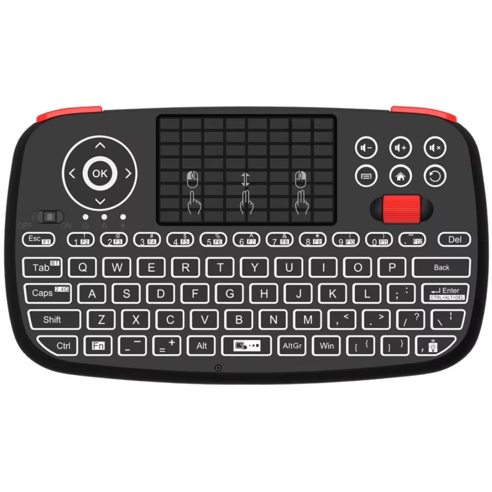 Mini Teclado Inalámbrico con Touchpad y Conexión Dual