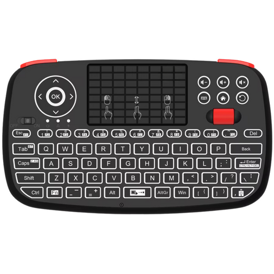 Mini Teclado Inalámbrico con Touchpad y Conexión Dual