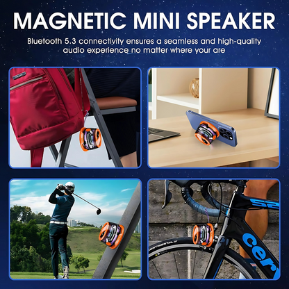 Mini Altavoz Bluetooth Magnético con Luces RGB