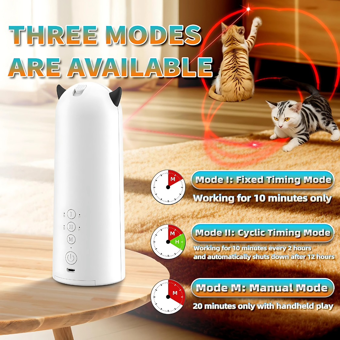 Juguete Láser Automático para Gatos