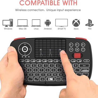 Mini Teclado Inalámbrico con Touchpad y Conexión Dual