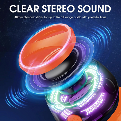 Mini Altavoz Bluetooth Magnético con Luces RGB