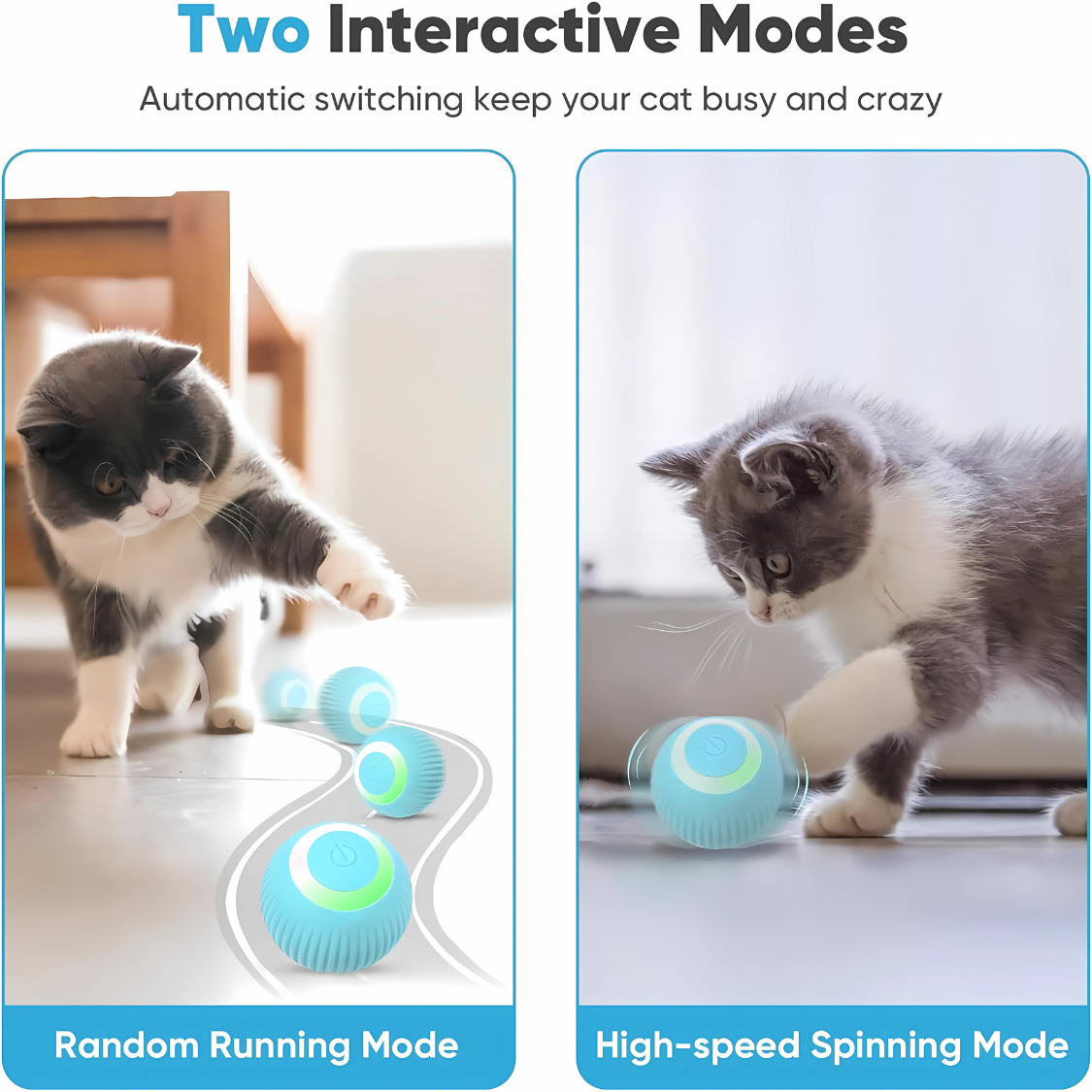 Pelota Interactiva Inteligente para Gatos