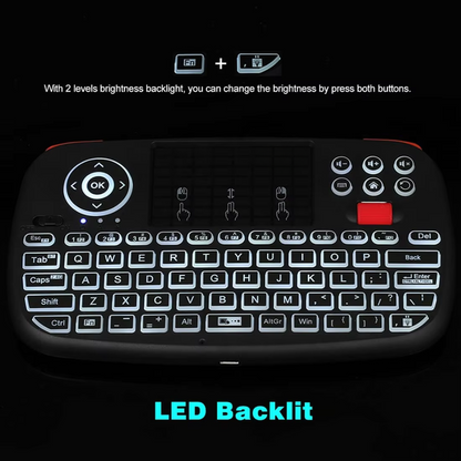Mini Teclado Inalámbrico con Touchpad y Conexión Dual