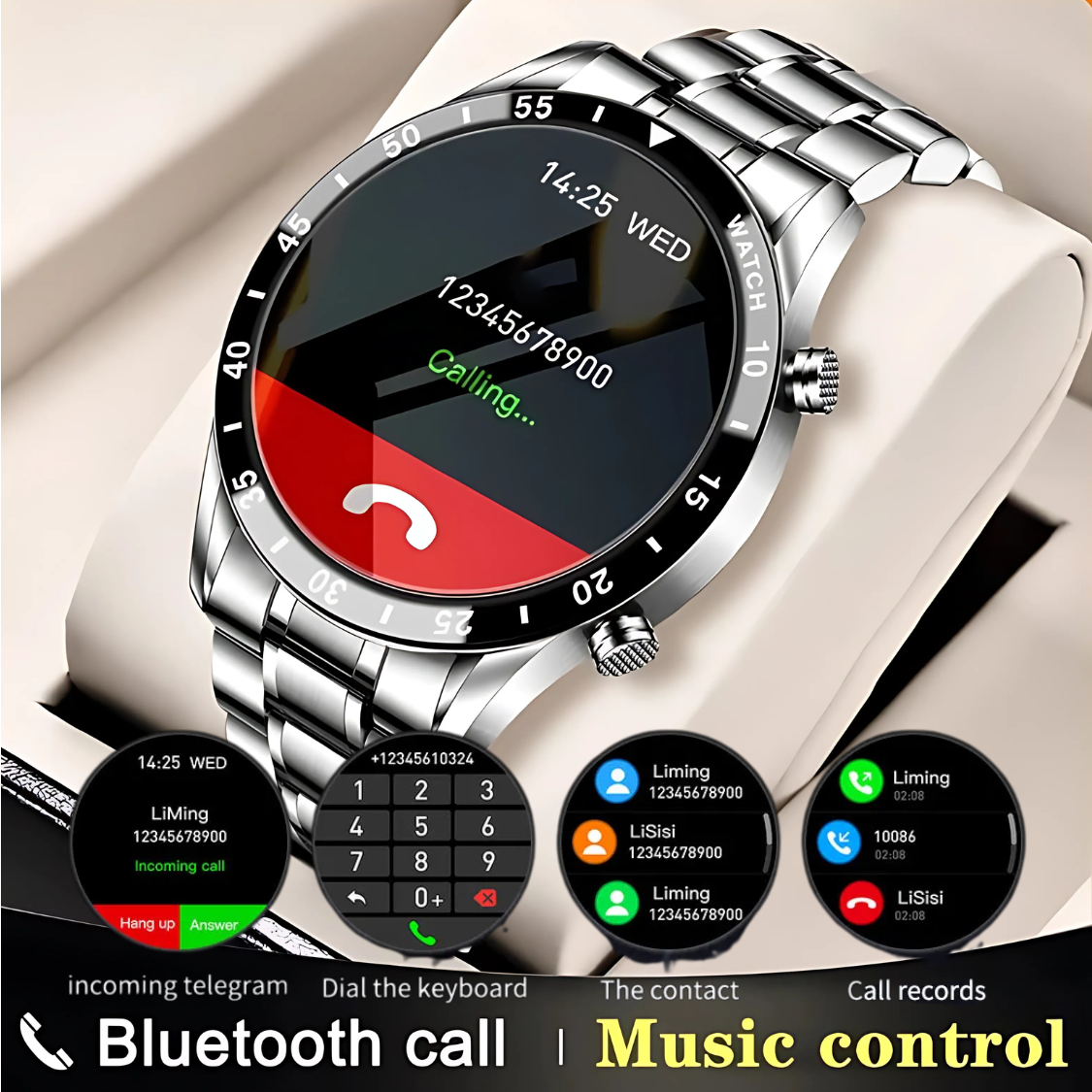 Reloj Inteligente de Estilo Redondo