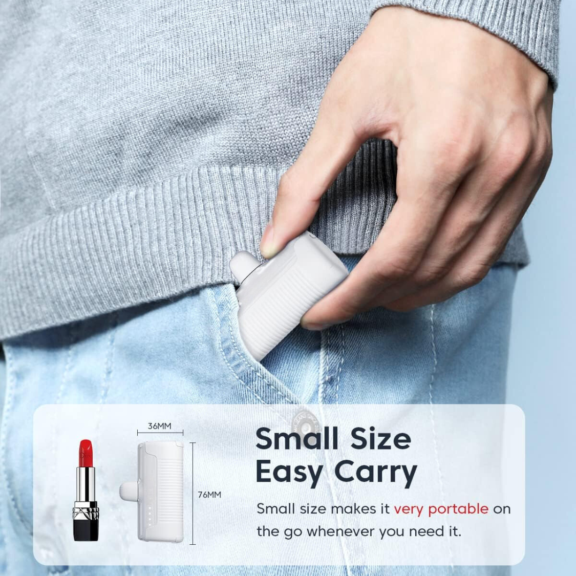 Mini Batería Portátil de 4500mAh